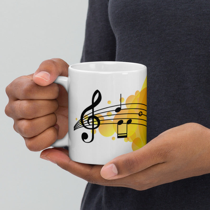 Keramik Tasse Musik Note