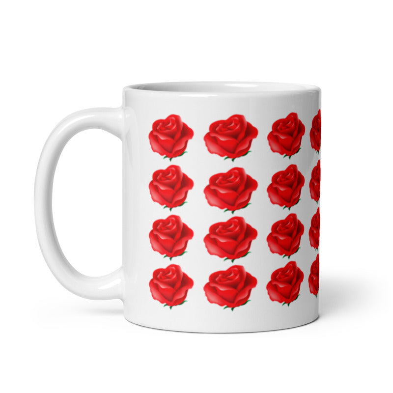 Keramiktasse Rosen