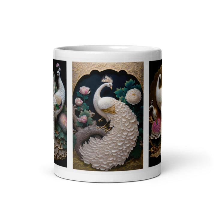 ''White Peacocks'' Mug